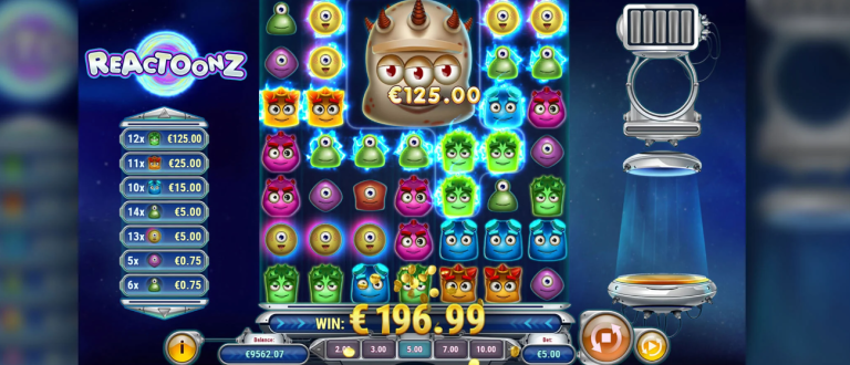 Reactoonz Demo - Play Reactoonz Free Slot