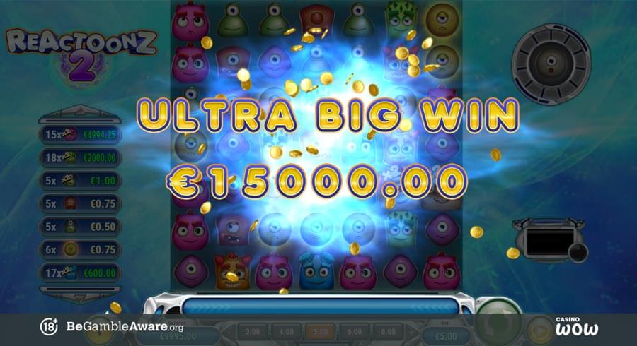 Reactoonz Ultra Big Win